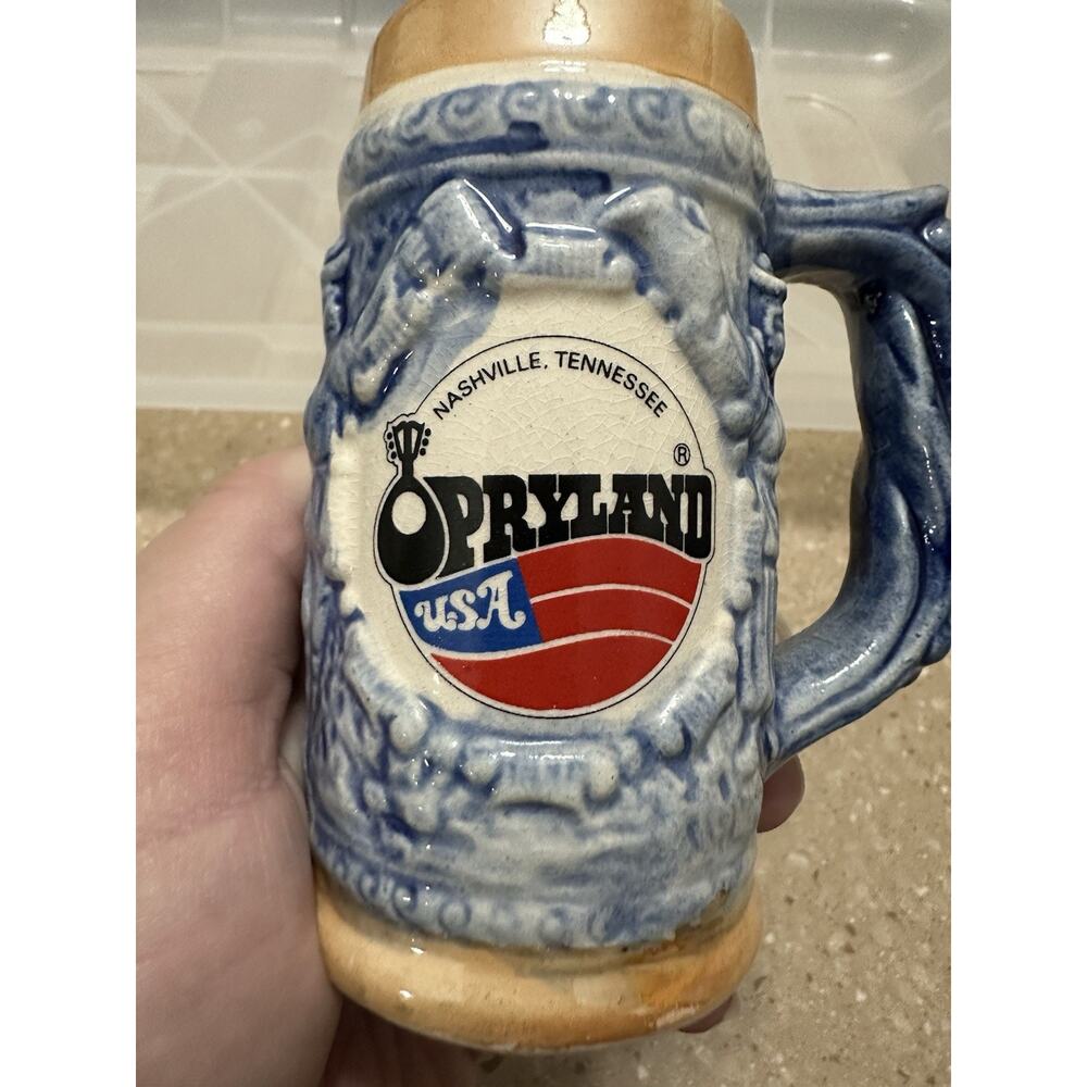 Grand Ole Opry Stein Nashville Tennessee Ceramic Souvenir Beer Mug Japan